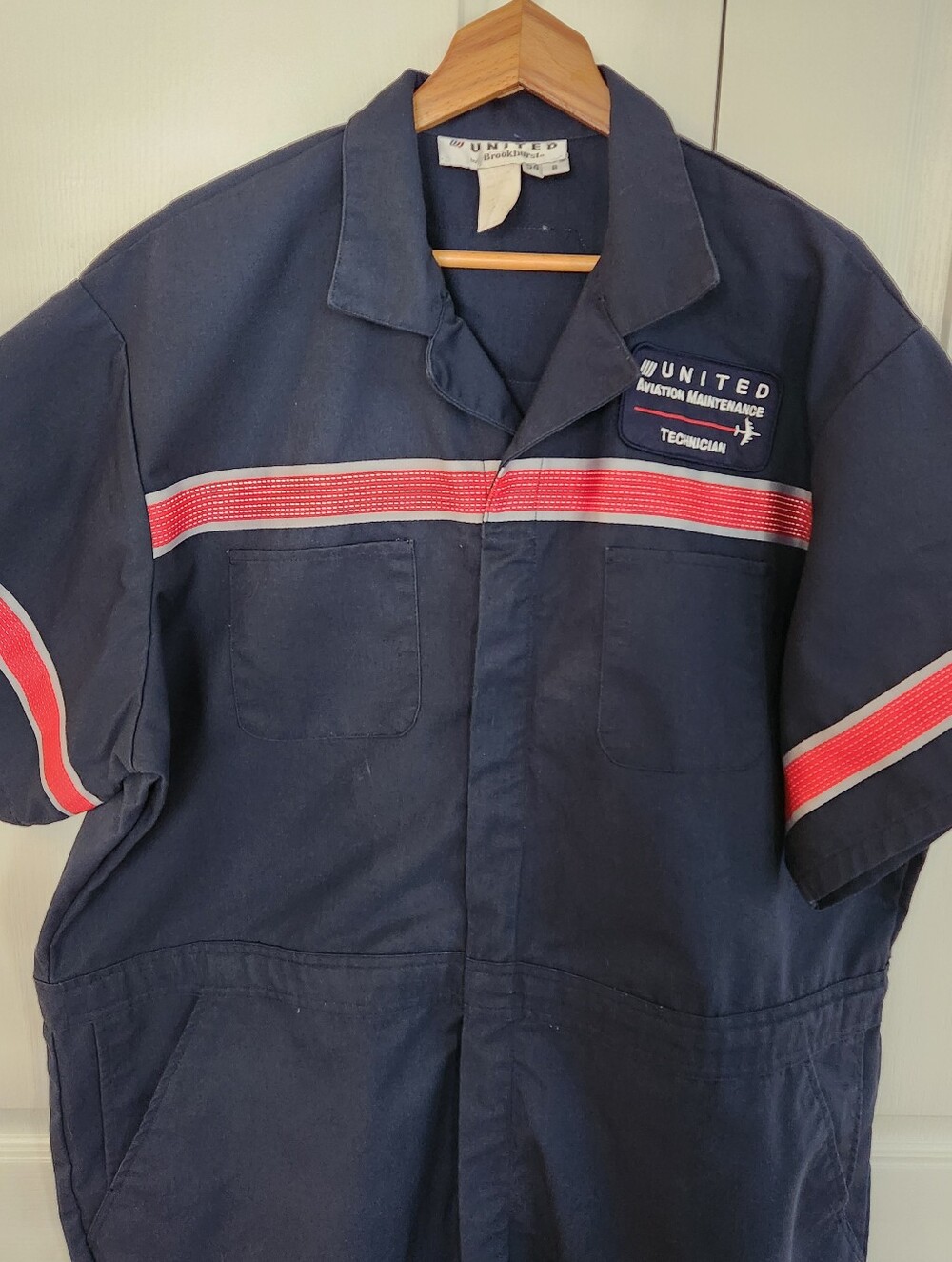 United Aviation Aircraft Maintenance Uniform Jumpsuit Overalls Short Slv 54 Reg